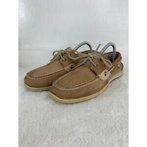 Sperry Angelfish Boat Shoes Women’s Size 10 Tan Leather STS 95588